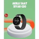 Marsilyan Akıllı Saat – Dokunmatik Ekran, Kalp Atışı ve Spor Takibi - 35 - 48 mm - 1 - 01P-Pembe