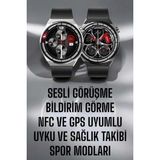 Marsilyan™- Akıllı Saat Gps ve Nfc Özelliği Sesli Görüşme Dokunmstik Ekran