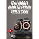 Marsilyan Akıllı Saat Kordon Hediyeli Güçlü Batarya Kapasiteli Titreşimli Bildirim Görme Unisex - 01P-Pembe