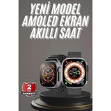Marsilyan Akıllı Saat Kordon Hediyeli Güçlü Batarya Kapasiteli Titreşimli Bildirim Görme Unisex - 35 - 48 mm - 1 - Renkli