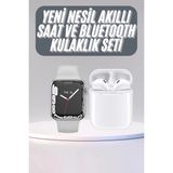 Marsilyan Akıllı Saat Kulaklık Hediyeli Uyku ve Sağlık Takibi Yapabilen Uzun Ömürlü - 1 - Renkli