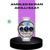 Marsilyan Akıllı Saat Metal Kordonlu Tam Ekran Amoled – Arama ve Sağlık Takip Özellikli - 35 - 48 mm - 1 - Renkli