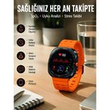Marsilyan Akıllı Saat Müzik Dinleme Nabız Ölçer Nfc ve Gps Uyumlu Sesli Asistan Yeni Nesil - Renkli - 35 - 48 mm - 1