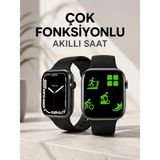 Marsilyan Akıllı Saat Tema Değiştirme Uyku ve Sağlık Takibi Sesli Asistan Bildirim Görme - Renkli - standart