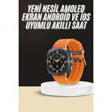 Marsilyan Akıllı Saat Unısex Zarif Görünümlü Titanyum Kasa Amoled Ekran Müzik Dinleme - Çok Renkli