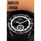 Marsilyan Akıllı Saat Yeni Nesil 2024 Model Metal Kordonlu Bluetooth Bağlantılı - 01P-Pembe