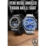 Marsilyan Akıllı Saat Yeni Nesil 2024 Model Metal Kordonlu Bluetooth Bağlantılı - Renkli - standart