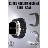 Marsilyan Akıllı Saat Yeni Nesil Bluetooth Bağlantılı Uyku Sağlık Takibi Gps ve Nfc Uyumlu - 35 - 48 mm - 1 - 01P-Pembe