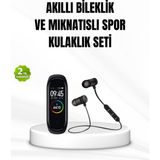 Marsilyan Akıllı Spor Bilekliği ve Gürültü Önleyici Bluetooth Kulaklık Seti - 35 - 48 mm - 1 - Renkli