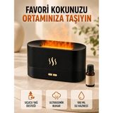 Marsilyan Alev Efektli Aroma Difüzörü Uçucu Yağ Destekli USB Hava Nemlendirici - 1