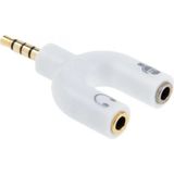 Marsilyan Ally 3.5 mm Kulaklık Mikrofon Çoklayıcı 3.5 mm Splitter Dönüştürücü - Kırmızı