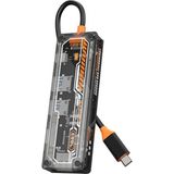 Marsilyan Ally 6in1 Type-C To Usb3.0 + Usb2.0 + Type-C Pd 100W + Sd + Tf + Hdmı Çoğaltıcı Transparan Hub - standart