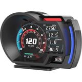 Marsilyan Ally A520 Obd2 + Gps Head Up Display Hud Dijital Hız Göstergesi Rpm & Sıcaklık & Basınç Takip Hız Alarmı - Siyah - standart