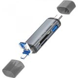 Marsilyan Ally ADS-307 3 In 1 USB + Micro USB + Type-C Otg Kart Okuyucu - Füme - standart