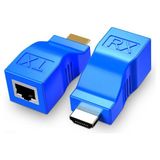 Marsilyan Ally HDMI Extender 4K 3D RJ45 Cat6 ile 30M HDMI UZATICI-(5775) - 1 - 20W GaN Black