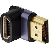 Marsilyan Ally HDMI To HDMI 8k 2.1uhd 90 Derece Mıknatıs Başlıklı Çevirici Otg ADAPTÖR-(5775) - 20W GaN Black