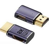 Marsilyan Ally HDMI To HDMI 8k 2.1uhd Mıknatıs Başlıklı Çevirici Otg ADAPTÖR-(5775) - 20W GaN Black