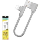 Marsilyan Ally Iphone Lightning Eğik Başlı Halat USB Kablo 20CM-(5775) - 1 - 20W GaN Black