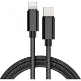 Marsilyan Ally Pd 20W Hızlı Şarj Iphone 14-13-1211 Usb-C To Lightning Şarj Kablosu 1metre - Siyah - standart
