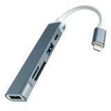 Marsilyan Ally S-503 5in1 Lightning to USB + SD Kart Hub Adaptör Çevirici Dönüştürücü-(5775)