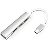 Marsilyan Ally S-803 4in1 Type-C To 4x Usb3.0 Hub Çoğaltıcı Çevirici Dönüştürücü Adaptör - Gri - standart