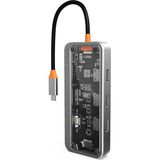 Marsilyan Ally SW1V-PRO Type-C To Usb3.0 3ADET+ 3.5mm+ Hdmı+ Vga+ Sd + Tf + Ethernet Çoğaltıcı Transparan Hub - standart