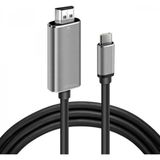 Marsilyan Ally Type-C To HDMI 4K 60hz Çevirici Görüntü Kablosu 1.8m - Hdtv Projektör - Siyah - standart