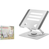 Marsilyan Alüminyum Alaşim 360 Derece Dönebilen Premium Laptop Standi - Silver HDX8019 - Renkli