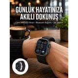 Marsilyan Amoled Akıllı Saat Bluetooth Arama Su Geçirmez Yeni Nesil - Renkli - standart