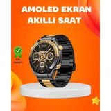 Marsilyan Amoled Akıllı Saat IP67 Su Geçirmez 3 Bileklikli Sağlık Takipli - Çok Renkli