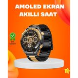 Marsilyan Amoled Akıllı Saat IP67 Su Geçirmez 3 Bileklikli Sağlık Takipli - MCT9770-7832 - Çok Renkli