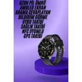 Marsilyan Amoled Ekran 3 Kordonlu Akıllı Saat 5.0 Bluetooth Bağlantılı Android ve Ios Uy - MCT2461-1510 - Renkli