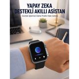 Marsilyan Amoled Ekranlı Akıllı Saat Sesli Görüşme Gps Nabız ve Uyku Takibi Yeni Nesil - Renkli - 1