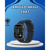 Marsilyan Amoled Ultra Akıllı Saat 15 Gün Batarya Güçlü Ekran - 01P-Pembe