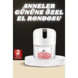Marsilyan Anneler Gününe Özel Hediye El Rondosu Doğrayıcı Şarjlı Taşınabilir - Renkli