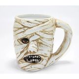 Marsilyan™- Antik Mısır Mumi (Mummy) Figürlü 3D Kabartmalı Kupa Bardak ALK4897 - Renkli - standart