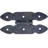 Marsilyan Antika Tarz Dekoratif Pirinç Düğmeli Menteşe - 117X57 Mm, Oksit