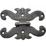 Marsilyan Antika Tarz Dekoratif Pirinç Kelebek Menteşe - 63X45 Mm, Oksit - 1