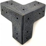 Marsilyan Antika Tarz Dekoratif Pirinç Köşe Gönye - 68X68 Mm, Oksit - 1