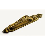 Marsilyan Antika Tarz Dekoratif Pirinç Kubbeli Çekme Kapı Kolu - 396X68 Mm, Antik - Renkli - 1