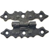 Marsilyan Antika Tarz Dekoratif Pirinç Yıldız Menteşe - 63X36 Mm, Oksit - 1
