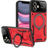Marsilyan™- Apple Iphone 11 Kılıf Joy Lens Standlı Kapak - Kırmızı
