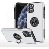 Marsilyan™- Apple Iphone 11 Pro Max Kılıf Elit Yüzüklü Kapak - Gümüş