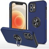Marsilyan™- Apple Iphone 12 Kılıf Elit Yüzüklü Kapak - Lacivert
