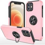 Marsilyan™- Apple Iphone 12 Kılıf Elit Yüzüklü Kapak - Pembe
