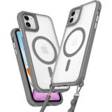 Marsilyan™- Apple Iphone 12 Kılıf Enka Magsafe Silikon Kılıf - Titan Gri