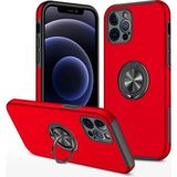 Marsilyan™- Apple Iphone 12 Pro Max Kılıf Elit Yüzüklü Kapak - Kırmızı