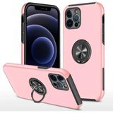 Marsilyan™- Apple Iphone 12 Pro Max Kılıf Elit Yüzüklü Kapak - Pembe