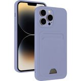 Marsilyan™- Apple Iphone 13 Pro Kılıf Kelvin Kartvizitli Silikon - Lila