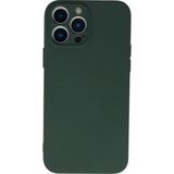 Marsilyan™- Apple Iphone 13 Pro Kılıf Nano Içi Kadife Silikon - Koyu Yeşil